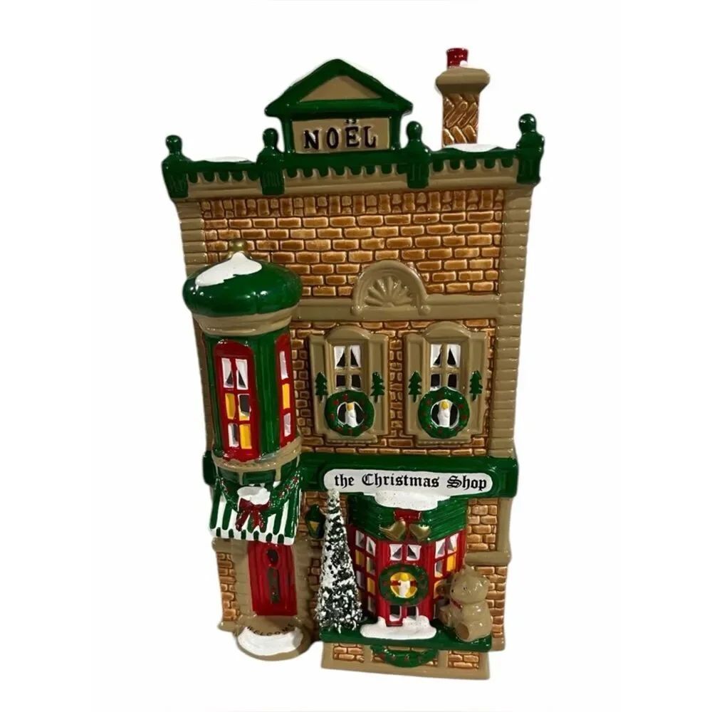 Dept 56 Snow Village The Christmas Shop #5097-0 Lighted Retired 1991 EXC